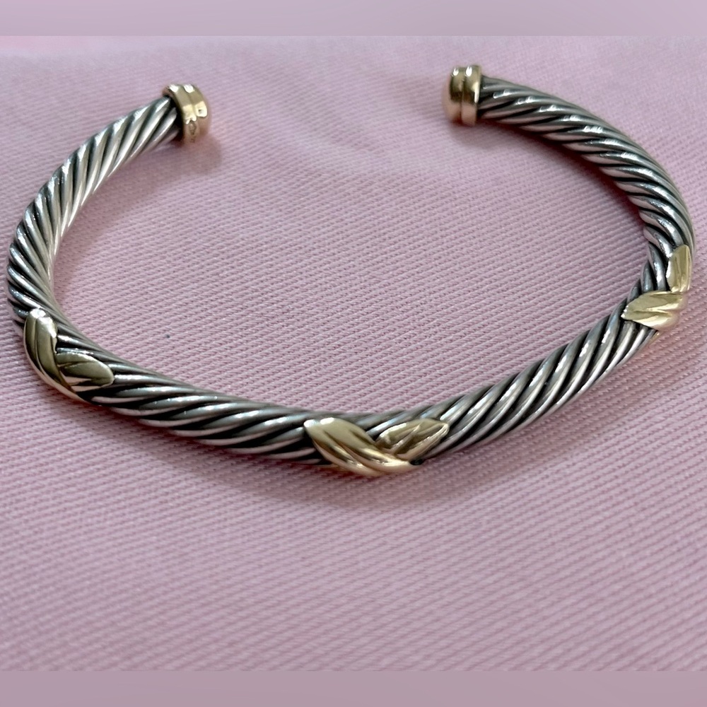 JB Cable Cuff Bracelet Triple X Design